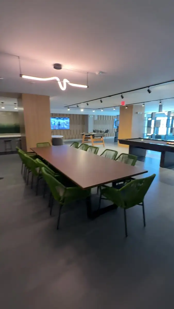 Clubhouse with billiards