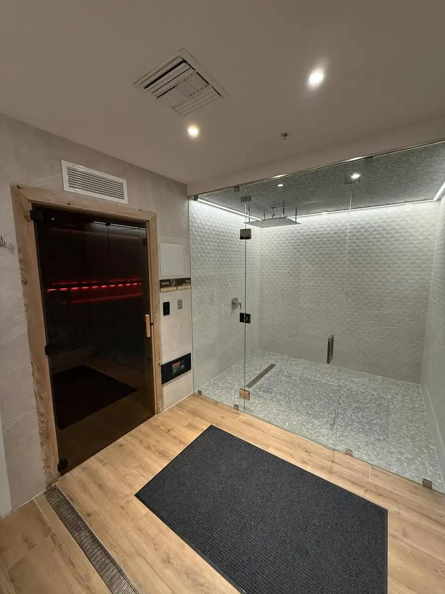 Spa with sauna and rain shower